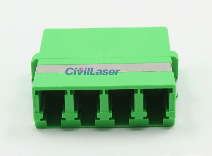 APC Connector LC Verde Singal Mode Four Core Fiber Optic Adapter